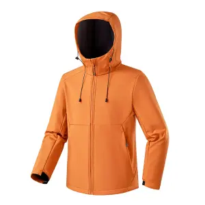 Softshelljacke Damen mit Kapuze, Kordelzug und Brusttaschen – Bild 2